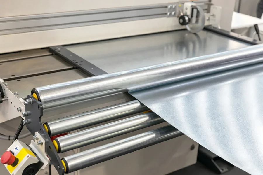 Metal foil and strip tension leveling equipment