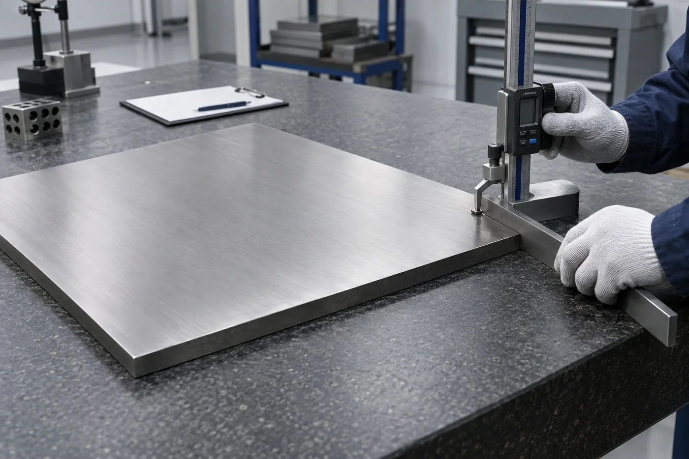 Titanium Plate dimensional inspection